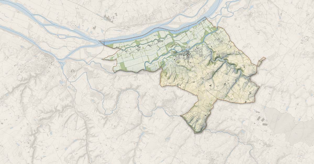 Portrait cartographique de Rochefort-sur-Loire : relief, eau, forêts, bâti et voies, calculés à partir des données de l'IGN