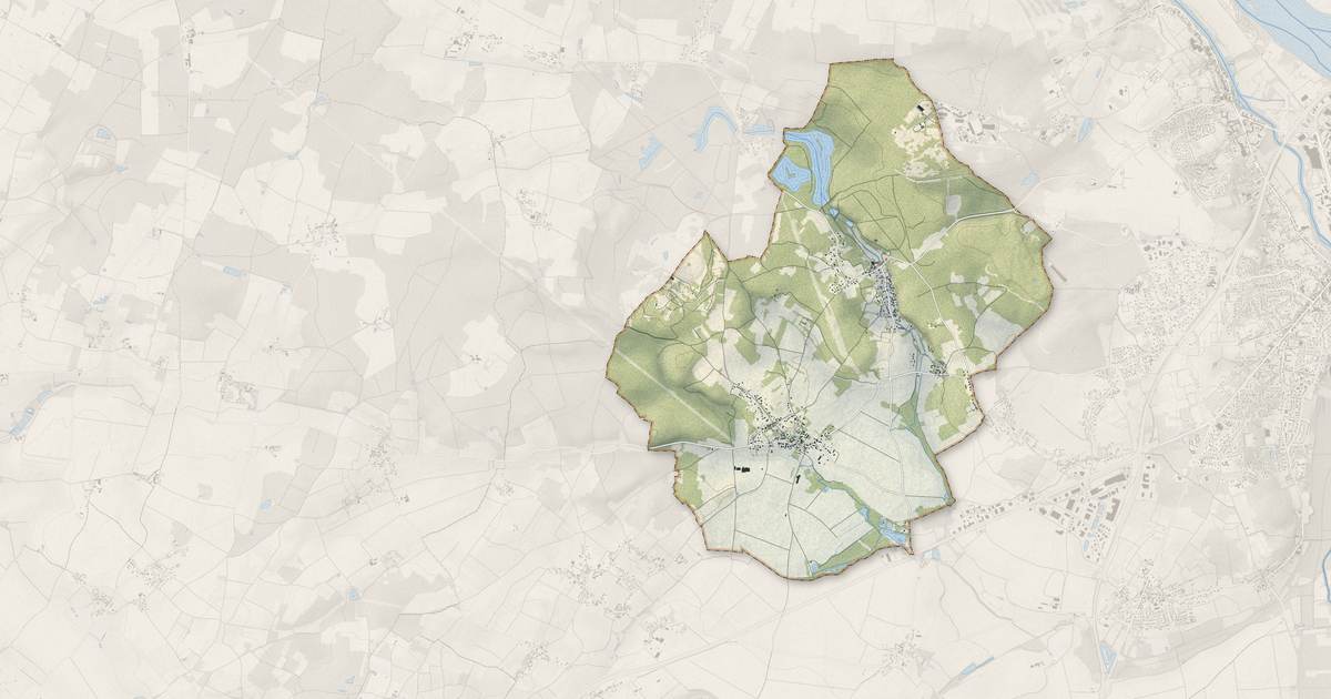 Portrait cartographique de Rou-Marson : relief, eau, forêts, bâti et voies, calculés à partir des données de l'IGN