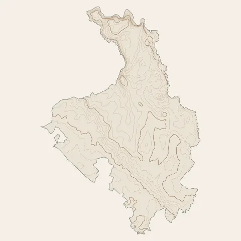 Saint-Christophe-du-Bois : courbes de niveau