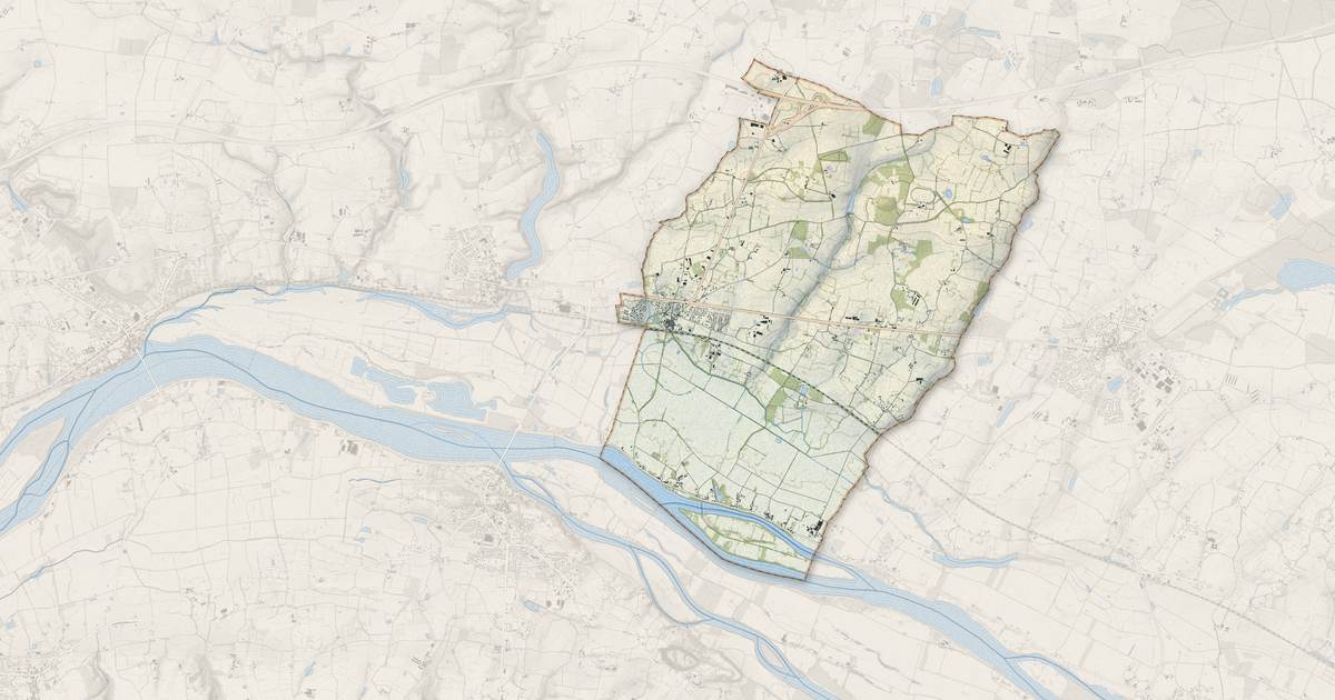 Portrait cartographique de Saint-Germain-des-Prés : relief, eau, forêts, bâti et voies, calculés à partir des données de l'IGN