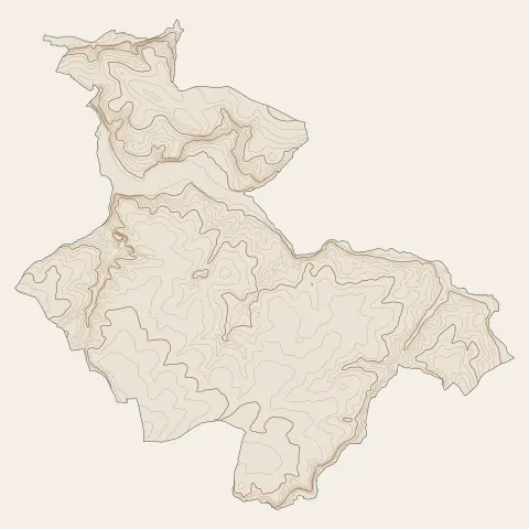 Val-du-Layon : courbes de niveau