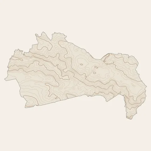 Saint-Léger-de-Linières : courbes de niveau