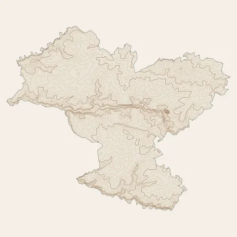 Sèvremoine : courbes de niveau