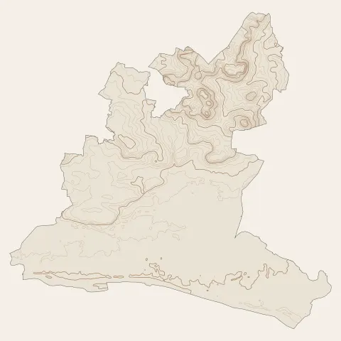Loire-Authion : courbes de niveau
