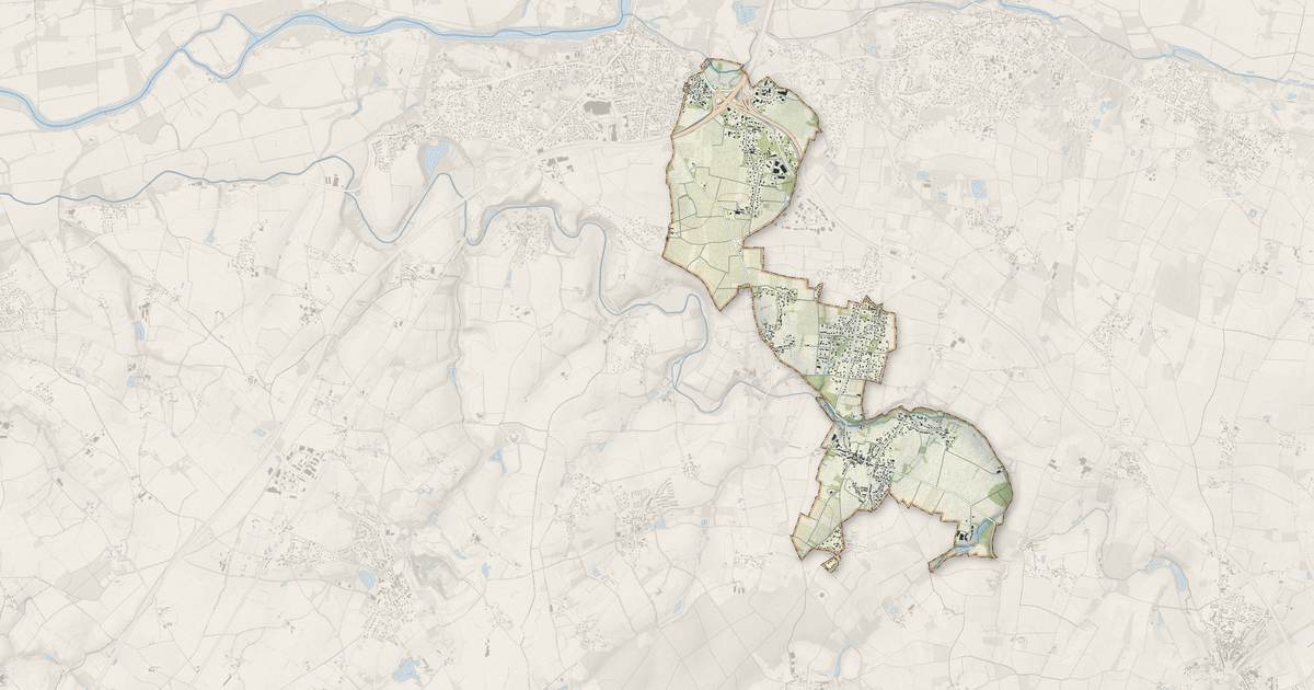 Portrait cartographique de Saint-Melaine-sur-Aubance : relief, eau, forêts, bâti et voies, calculés à partir des données de l'IGN