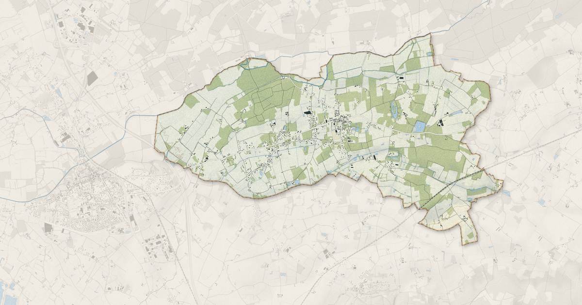 Portrait cartographique de Saint-Philbert-du-Peuple : relief, eau, forêts, bâti et voies, calculés à partir des données de l'IGN