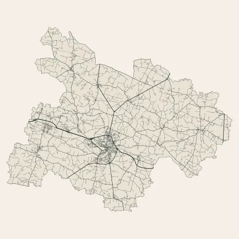 Segré-en-Anjou Bleu : voies