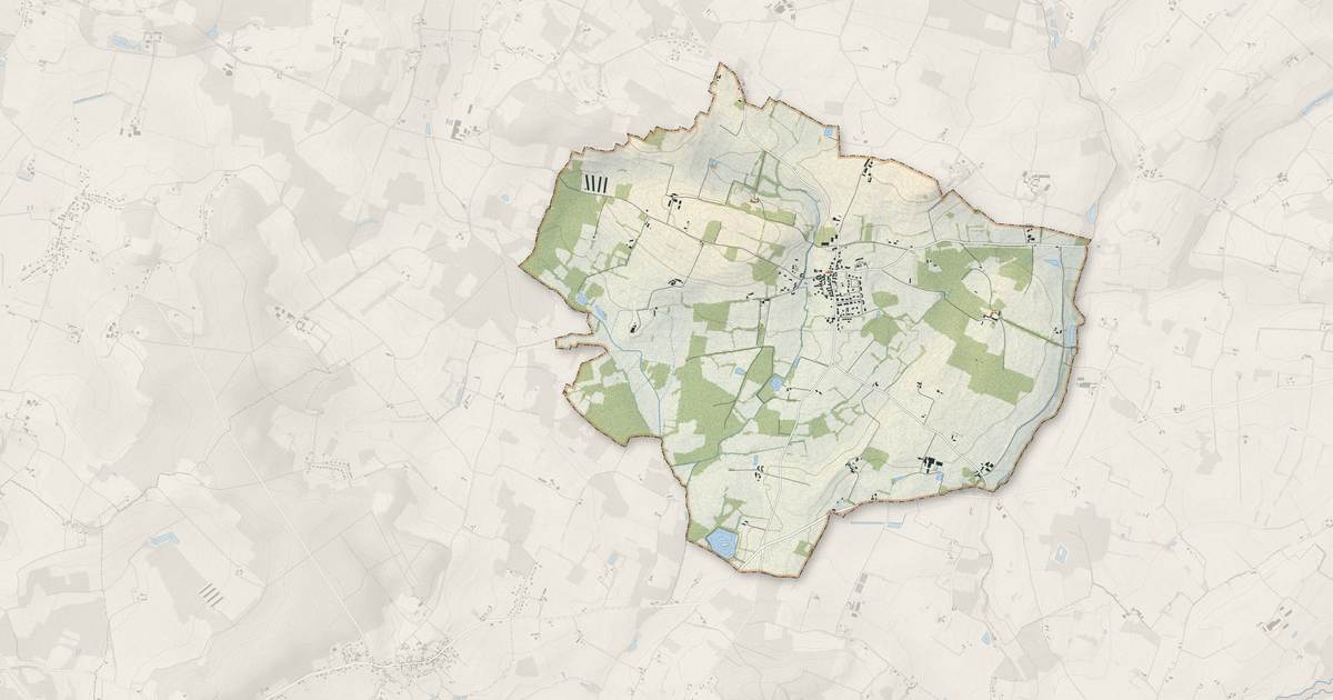 Portrait cartographique de Sermaise : relief, eau, forêts, bâti et voies, calculés à partir des données de l'IGN