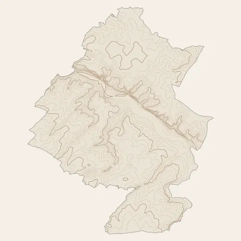 Bellevigne-en-Layon : courbes de niveau