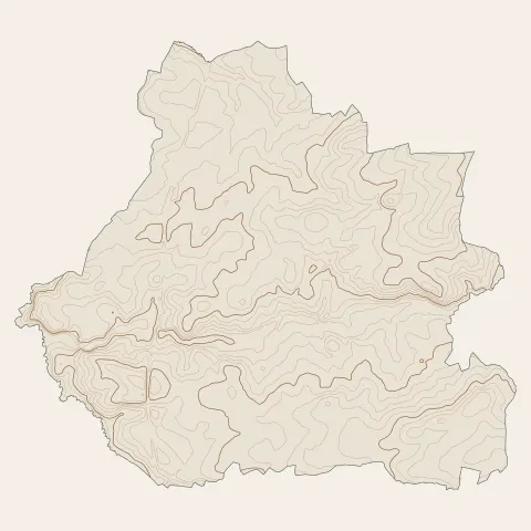 Trémentines : courbes de niveau