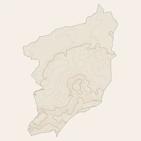 Vernantes : courbes de niveau
