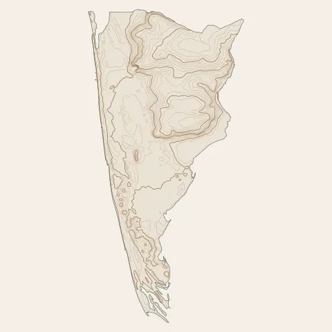 Agon-Coutainville : courbes de niveau
