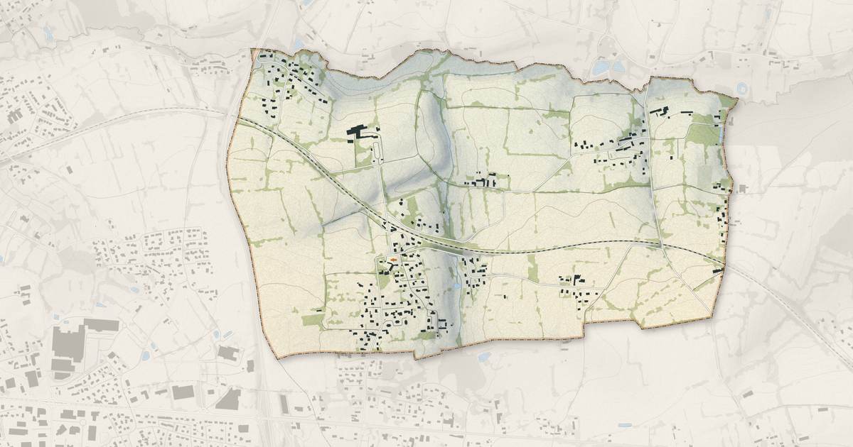 Portrait cartographique de Anctoville-sur-Boscq : relief, eau, forêts, bâti et voies, calculés à partir des données de l'IGN