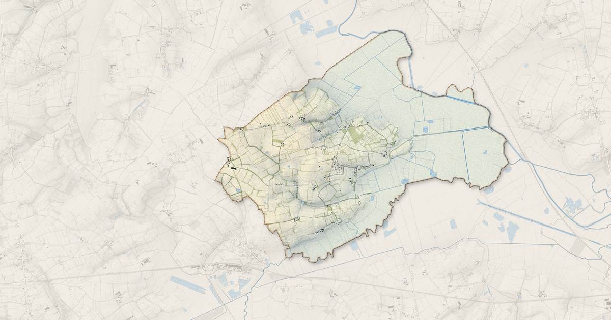 Portrait cartographique de Appeville : relief, eau, forêts, bâti et voies, calculés à partir des données de l'IGN