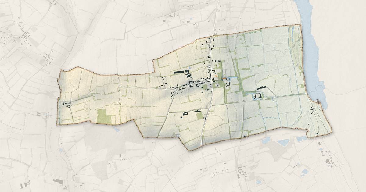 Portrait cartographique de Aumeville-Lestre : relief, eau, forêts, bâti et voies, calculés à partir des données de l'IGN