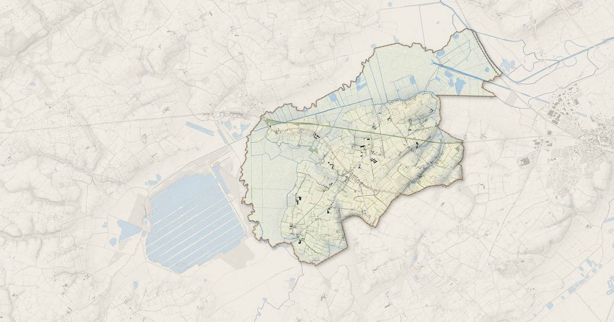 Portrait cartographique de Auvers : relief, eau, forêts, bâti et voies, calculés à partir des données de l'IGN