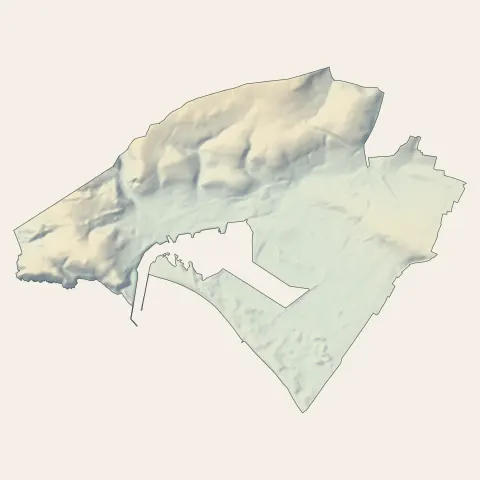 Barneville-Carteret : relief