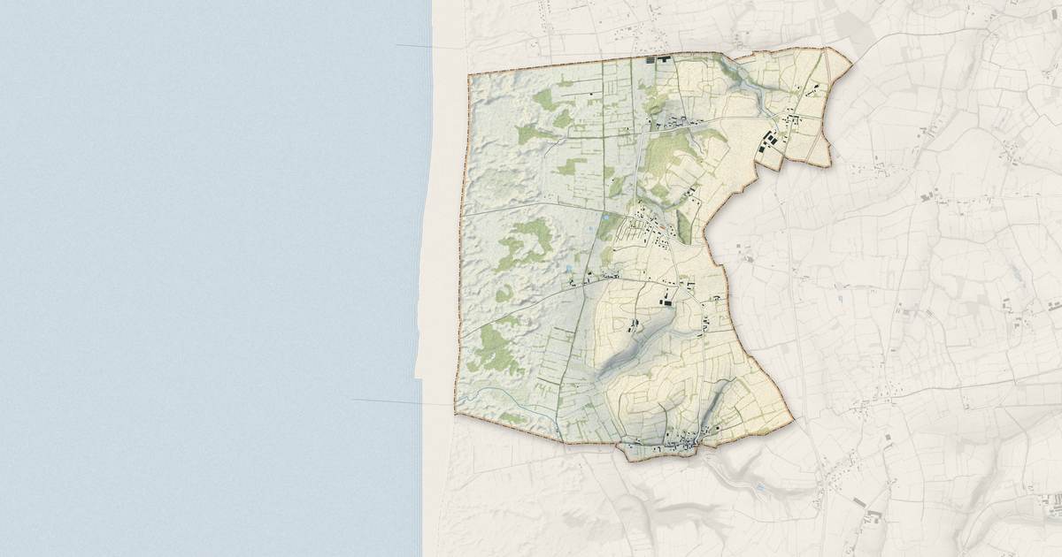 Portrait cartographique de Baubigny : relief, eau, forêts, bâti et voies, calculés à partir des données de l'IGN