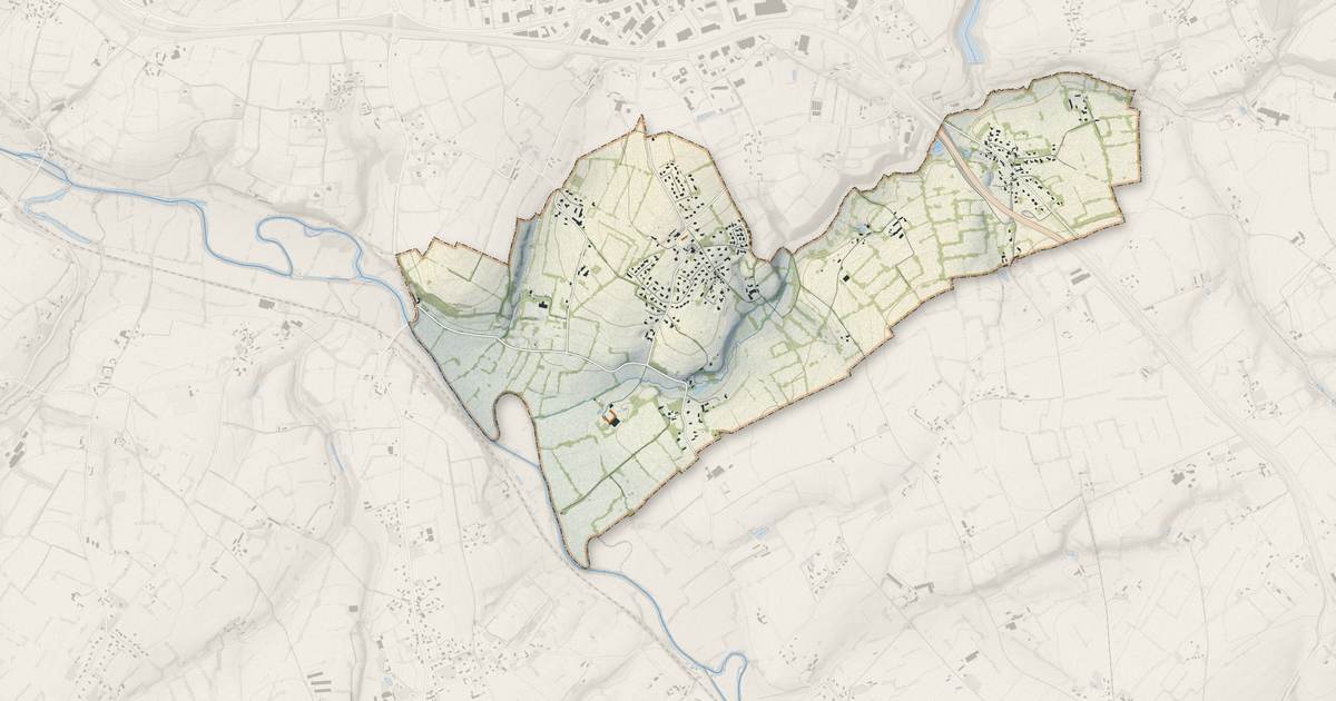 Portrait cartographique de Baudre : relief, eau, forêts, bâti et voies, calculés à partir des données de l'IGN