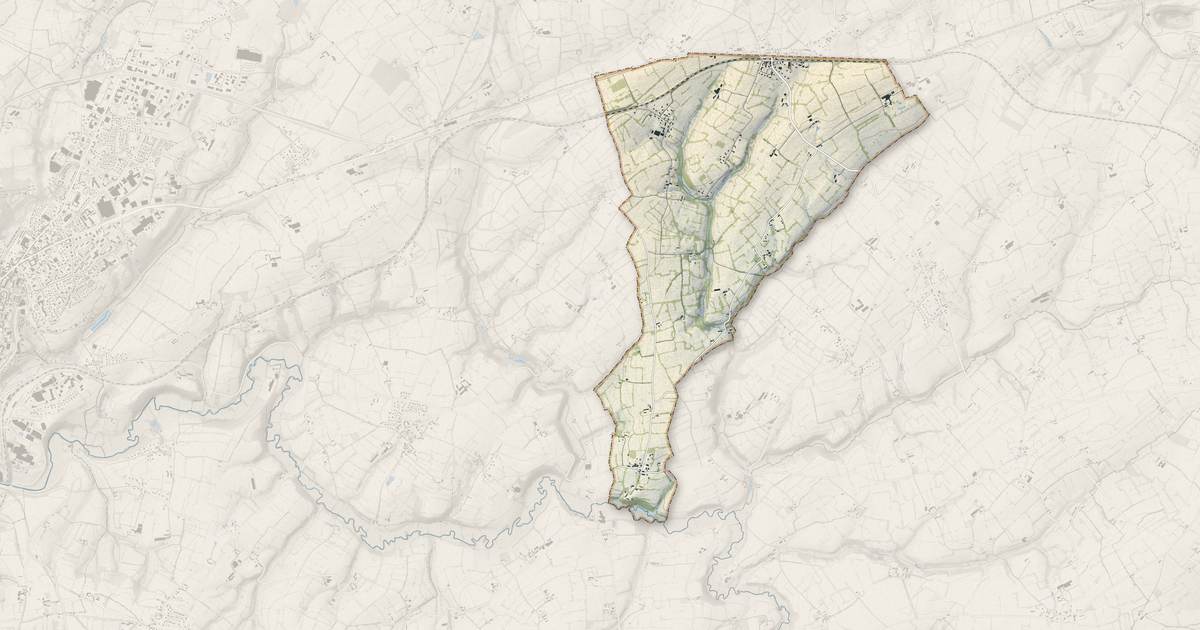 Portrait cartographique de Belval : relief, eau, forêts, bâti et voies, calculés à partir des données de l'IGN