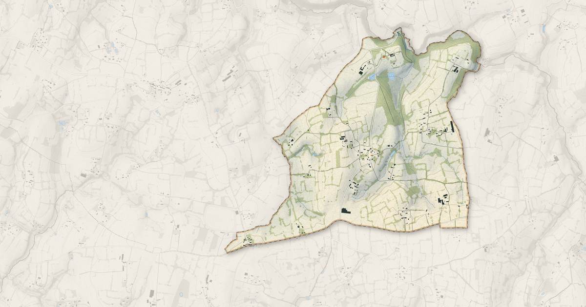 Portrait cartographique de Boisyvon : relief, eau, forêts, bâti et voies, calculés à partir des données de l'IGN