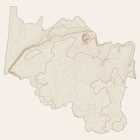 Jullouville : courbes de niveau