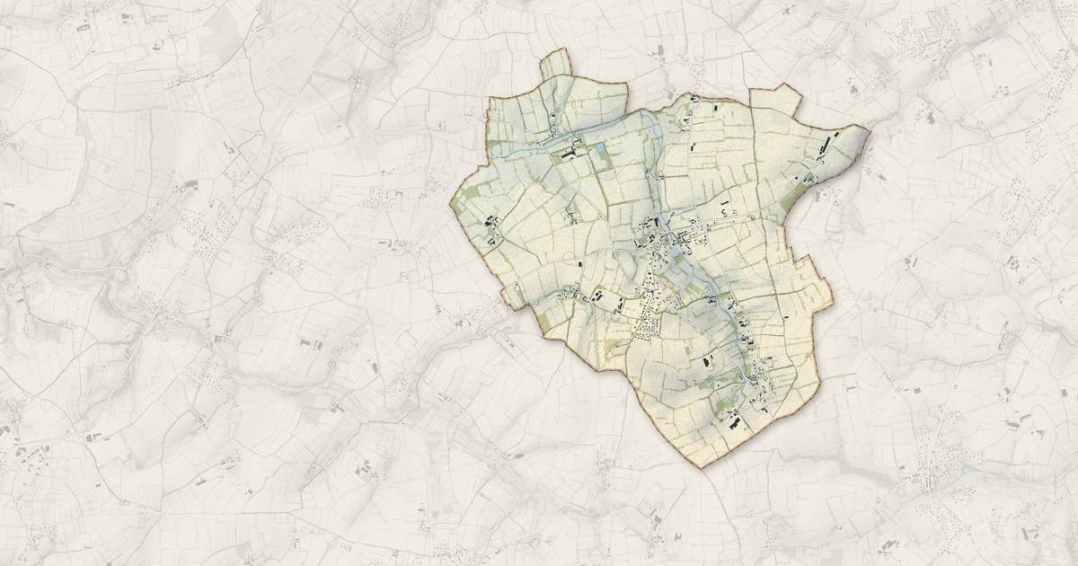 Portrait cartographique de Bricquebosq : relief, eau, forêts, bâti et voies, calculés à partir des données de l'IGN