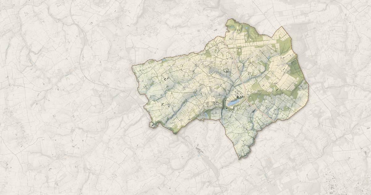 Portrait cartographique de Brix : relief, eau, forêts, bâti et voies, calculés à partir des données de l'IGN