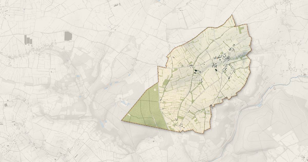 Portrait cartographique de Canteloup : relief, eau, forêts, bâti et voies, calculés à partir des données de l'IGN
