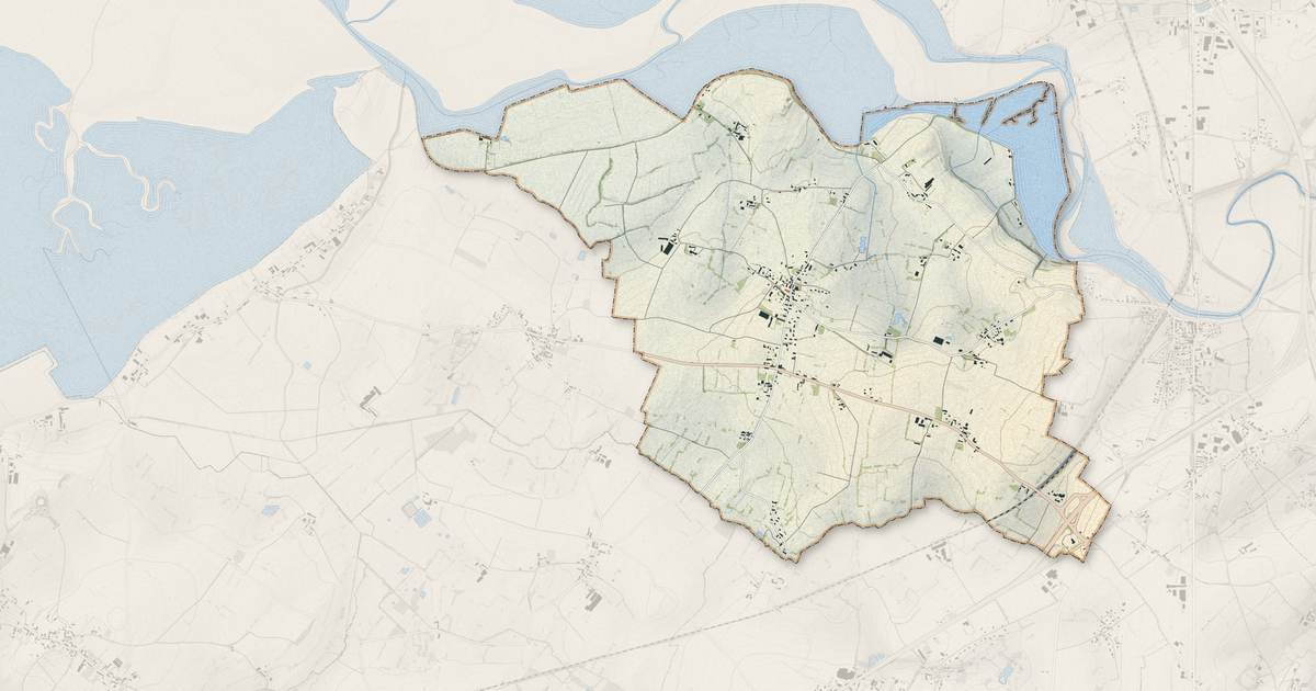 Portrait cartographique de Céaux : relief, eau, forêts, bâti et voies, calculés à partir des données de l'IGN