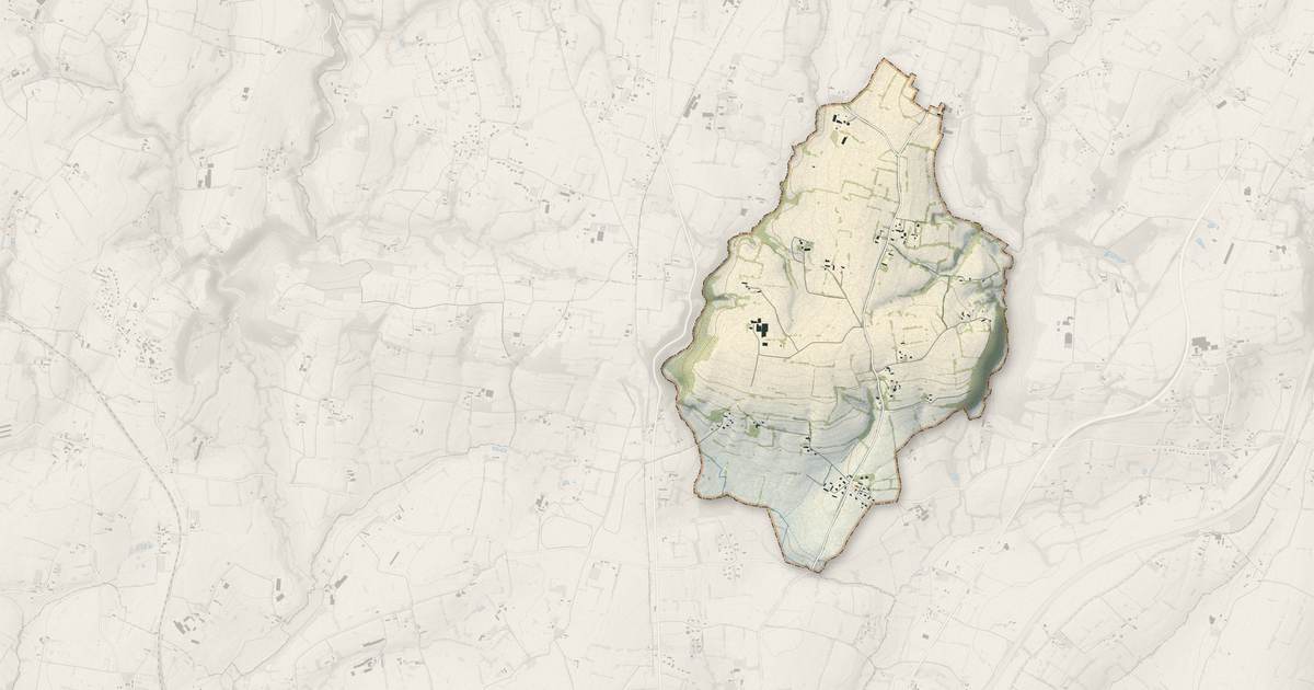 Portrait cartographique de Chavoy : relief, eau, forêts, bâti et voies, calculés à partir des données de l'IGN