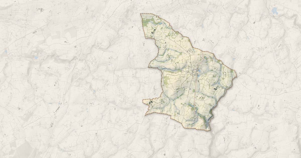 Portrait cartographique de Chérencé-le-Héron : relief, eau, forêts, bâti et voies, calculés à partir des données de l'IGN