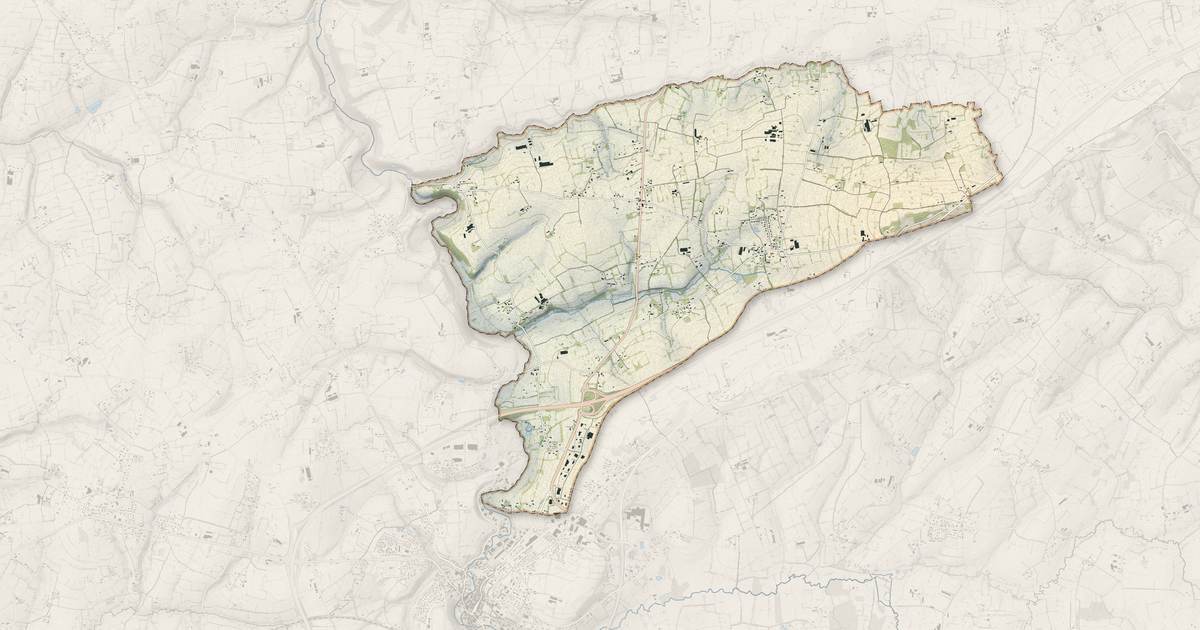 Portrait cartographique de La Colombe : relief, eau, forêts, bâti et voies, calculés à partir des données de l'IGN