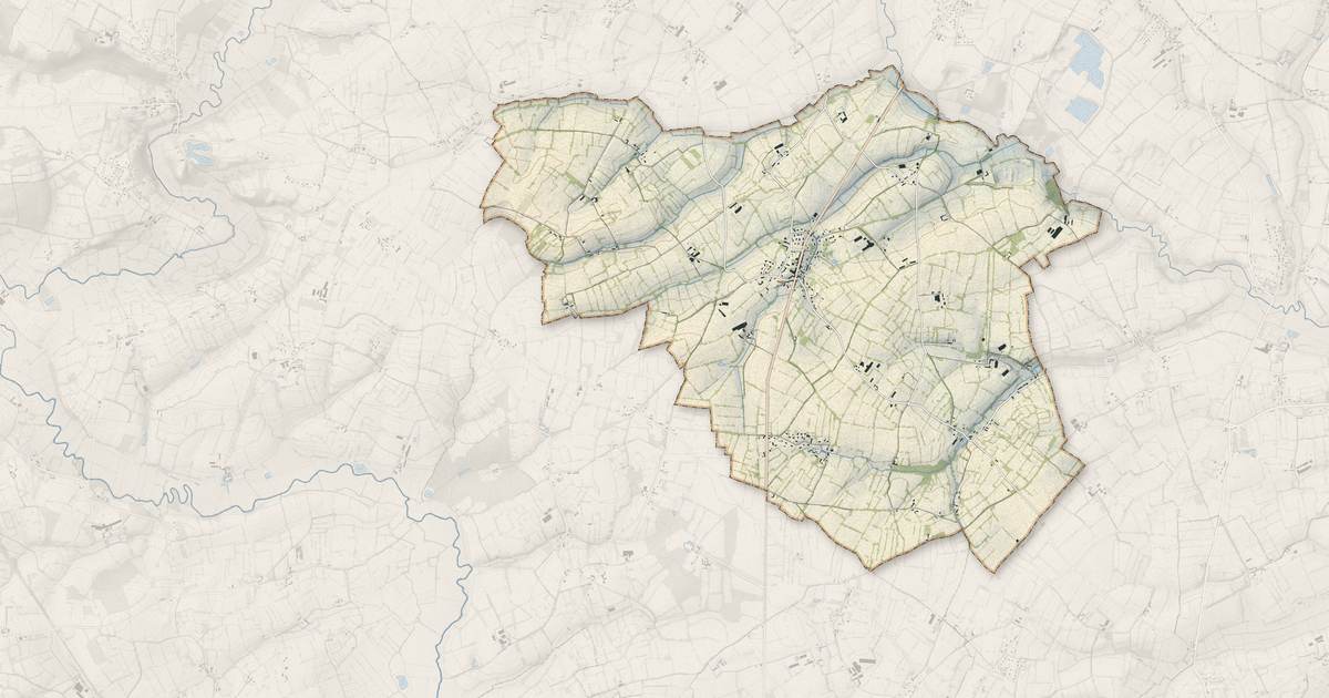 Portrait cartographique de Colomby : relief, eau, forêts, bâti et voies, calculés à partir des données de l'IGN