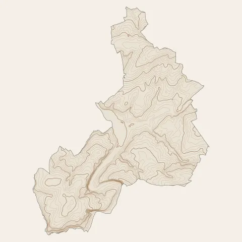 Condé-sur-Vire : courbes de niveau