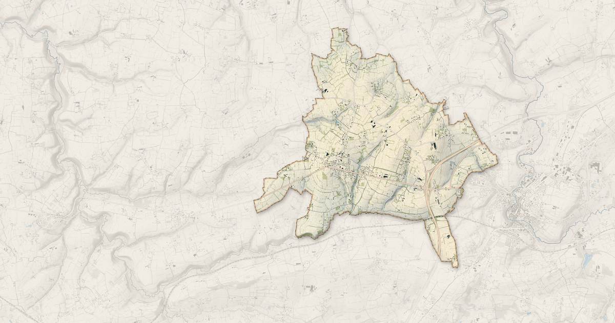 Portrait cartographique de Fleury : relief, eau, forêts, bâti et voies, calculés à partir des données de l'IGN