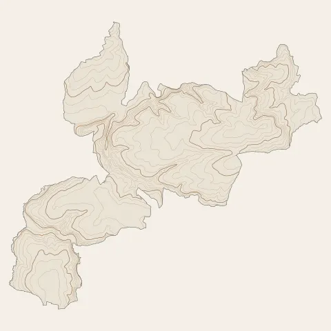 Gavray-sur-Sienne : courbes de niveau