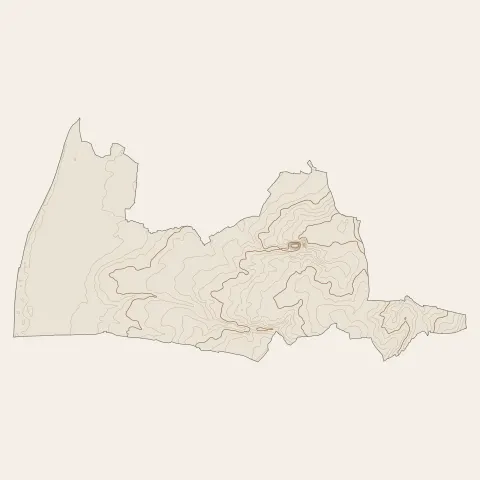 Gouville-sur-Mer : courbes de niveau