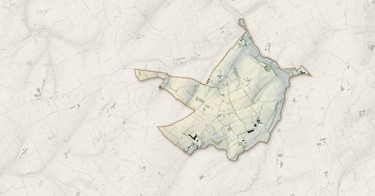Portrait cartographique de La Haye-Bellefond : relief, eau, forêts, bâti et voies, calculés à partir des données de l'IGN