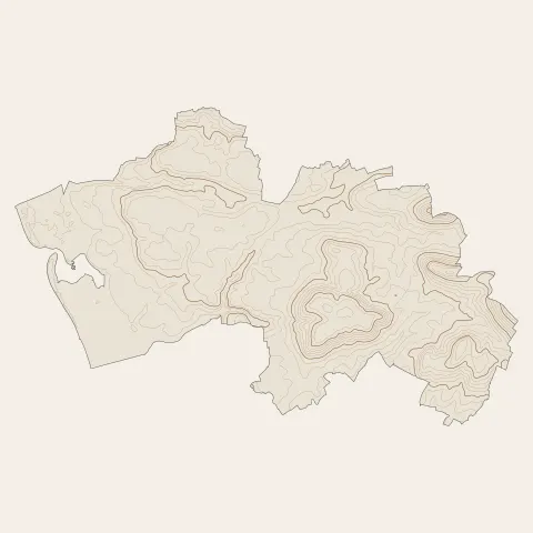 La Haye : courbes de niveau