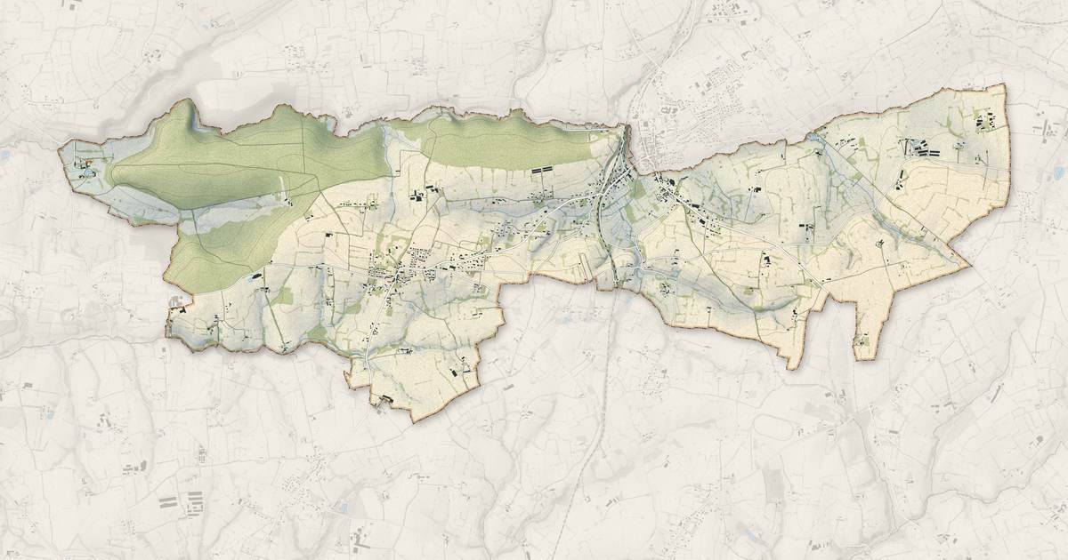 Portrait cartographique de La Lucerne-d'Outremer : relief, eau, forêts, bâti et voies, calculés à partir des données de l'IGN