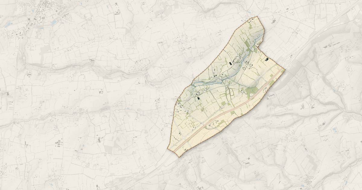 Portrait cartographique de Margueray : relief, eau, forêts, bâti et voies, calculés à partir des données de l'IGN
