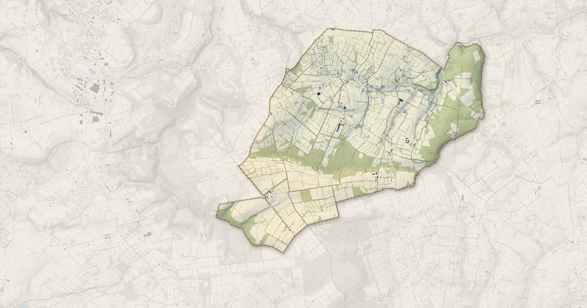 Portrait cartographique de Le Mesnil-au-Val : relief, eau, forêts, bâti et voies, calculés à partir des données de l'IGN