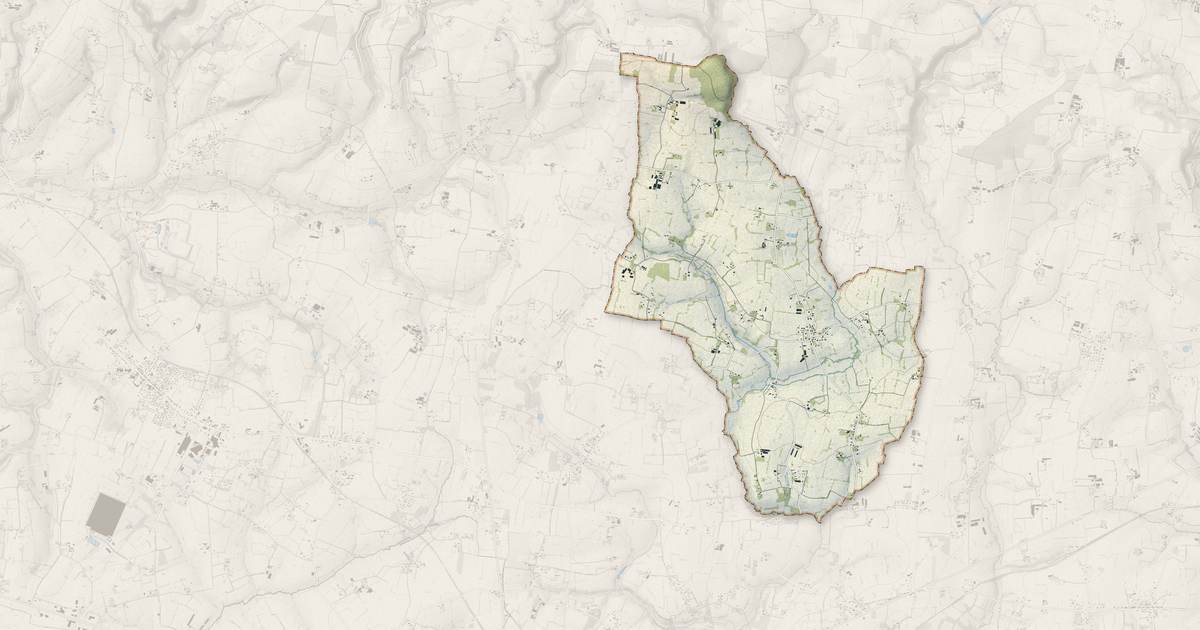 Portrait cartographique de Le Mesnillard : relief, eau, forêts, bâti et voies, calculés à partir des données de l'IGN