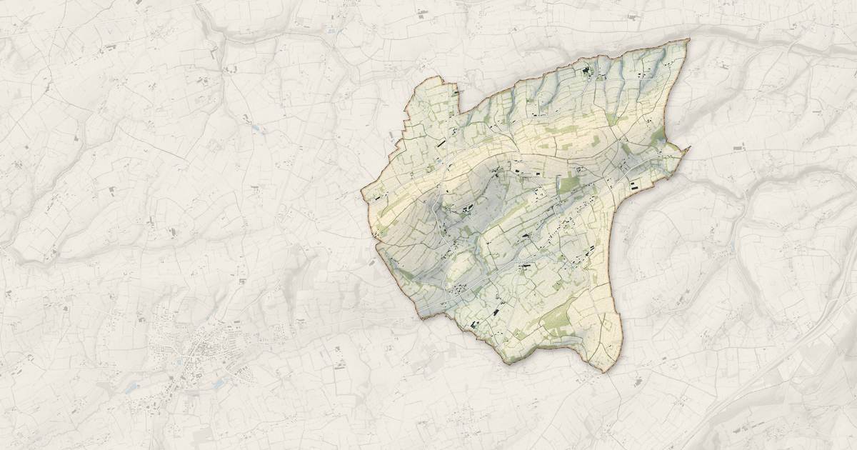 Portrait cartographique de Montabot : relief, eau, forêts, bâti et voies, calculés à partir des données de l'IGN