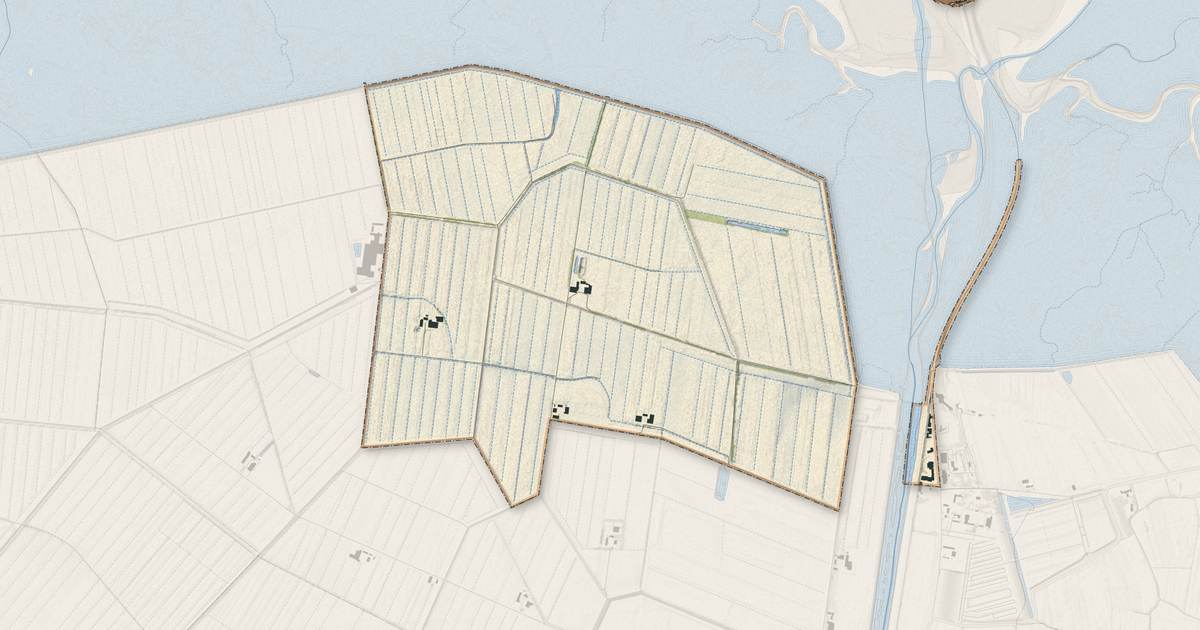 Portrait cartographique de Le Mont-Saint-Michel : relief, eau, forêts, bâti et voies, calculés à partir des données de l'IGN
