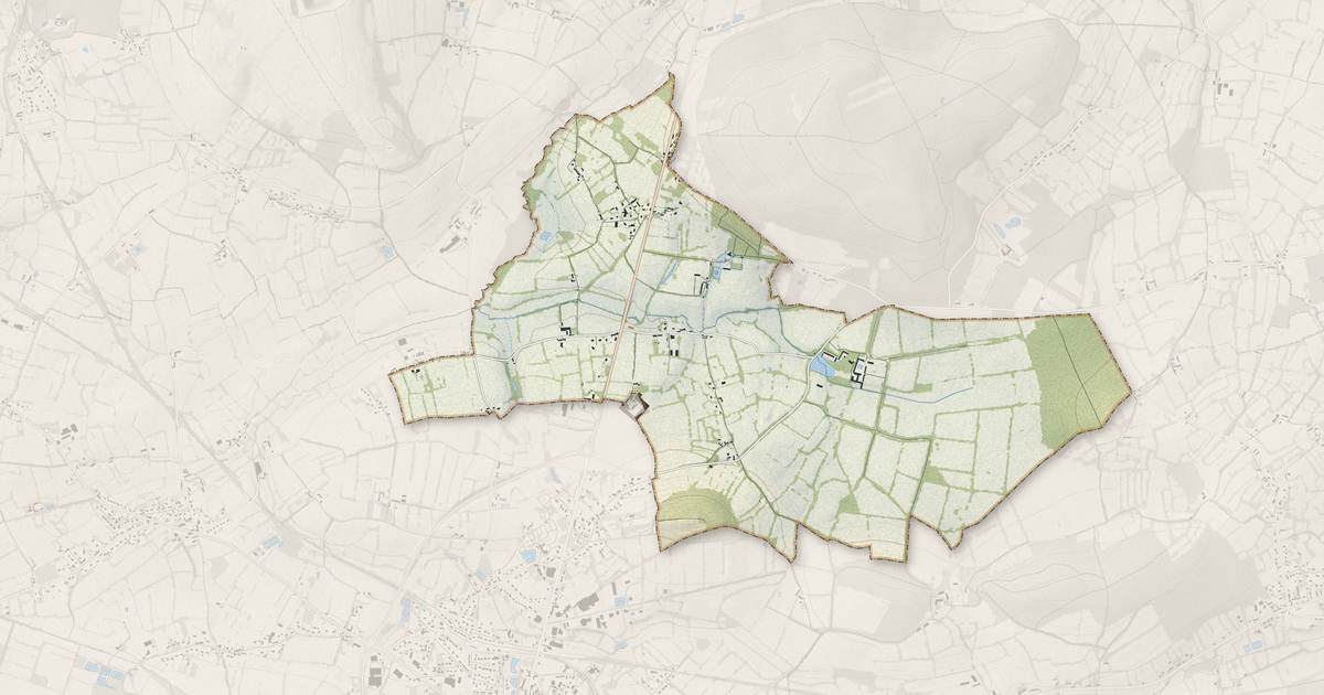 Portrait cartographique de Neufmesnil : relief, eau, forêts, bâti et voies, calculés à partir des données de l'IGN