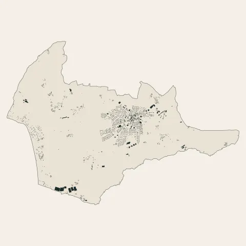 Les Pieux : bâti