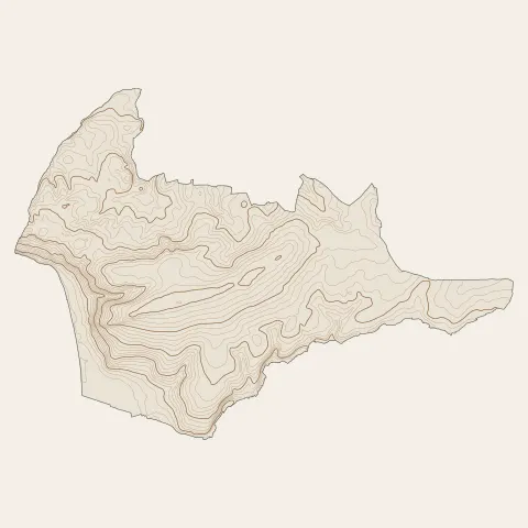 Les Pieux : courbes de niveau