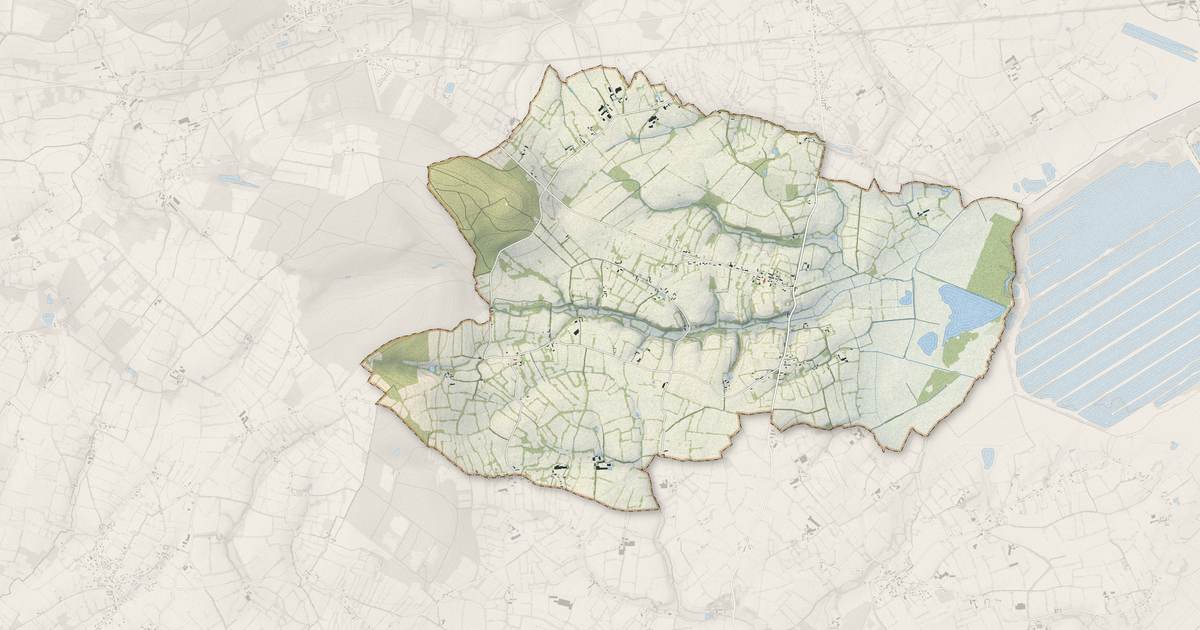Portrait cartographique de Le Plessis-Lastelle : relief, eau, forêts, bâti et voies, calculés à partir des données de l'IGN